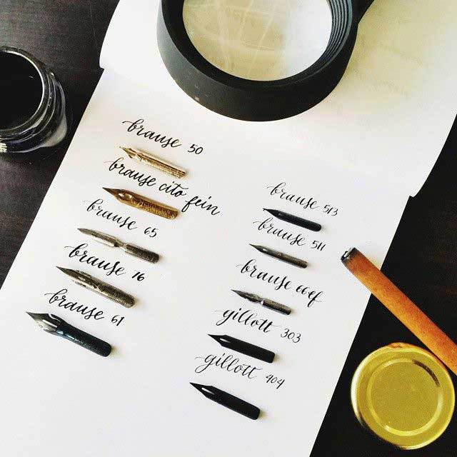 Ngòi bút Calligraphy Brause Rose