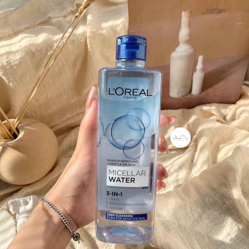 Nước Tẩy Trang Cho Mọi Loại Da L'Oreal Paris 3-in-1 Micellar Water 400Ml - DUXBO