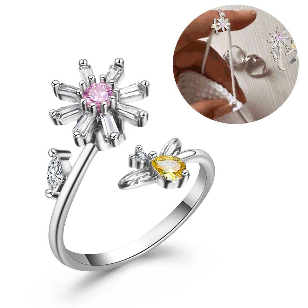ROSE Vòng Đan Len Thủ Công Hình Vương Miện Có Thể Điều Chỉnh