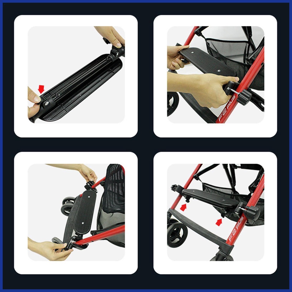 Bàn Đạp Để Chân Gắn Xe Đẩy Em Bé Trọng Lượng Nhẹ Chống Trượt