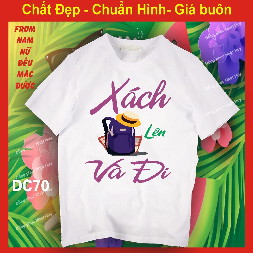 áo nhóm đi chơi DC69, du lịch biển, phông, thun, chất đẹpMÃI BÊN NHAU BẠN NHỚ, XÁCH BALÔ LÊN VÀ ĐI