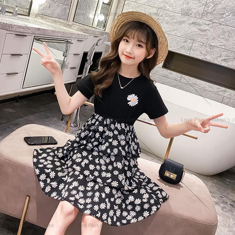 Bộ Đầm Voan In Hoa Kiểu Công Chúa Dành Cho Bé Gái 7 8 9 10 12 5 6-13 Tuổi