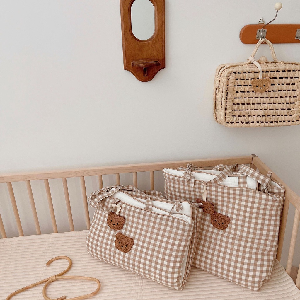 Túi Ngủ Gấp Gọn Hình Gấu Hàn Quốc Cho Bé