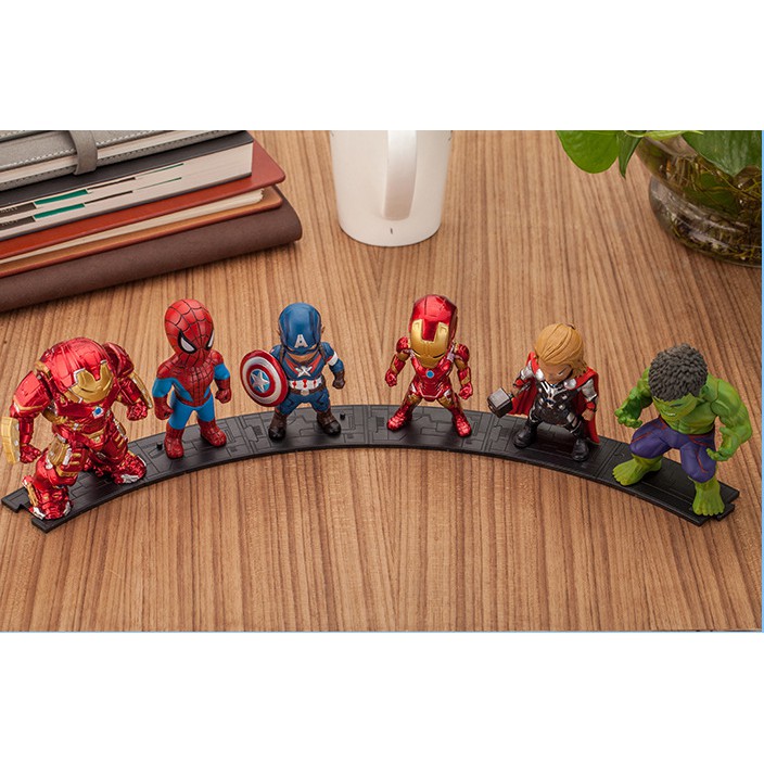 Bộ mô hình để bàn Marvel 6 siêu anh hùng The Avenger siêu đẹp - Mô hình mini siêu anh hùng