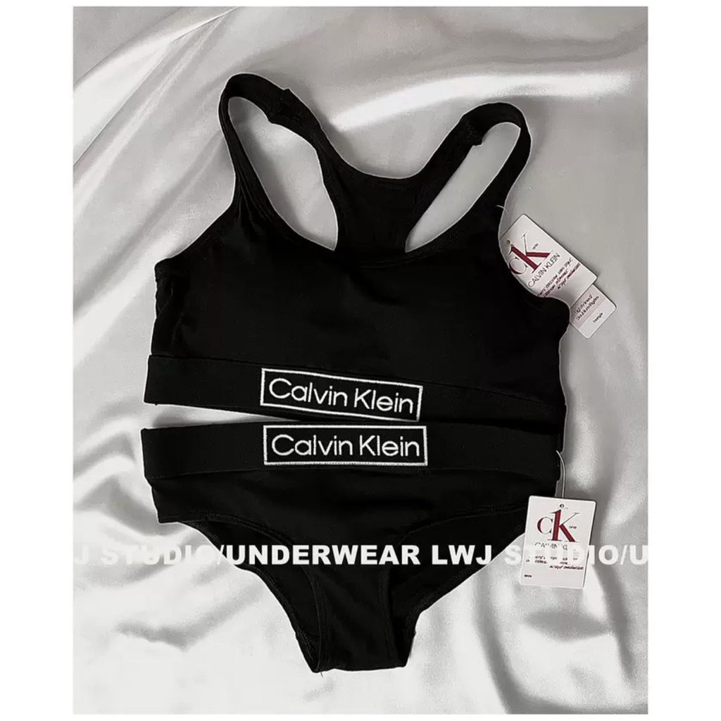 Bộ đồ lót nữ Embra Calvin Klein cao cấp có đệm mút cotton co dãn 4 chiều EBB64