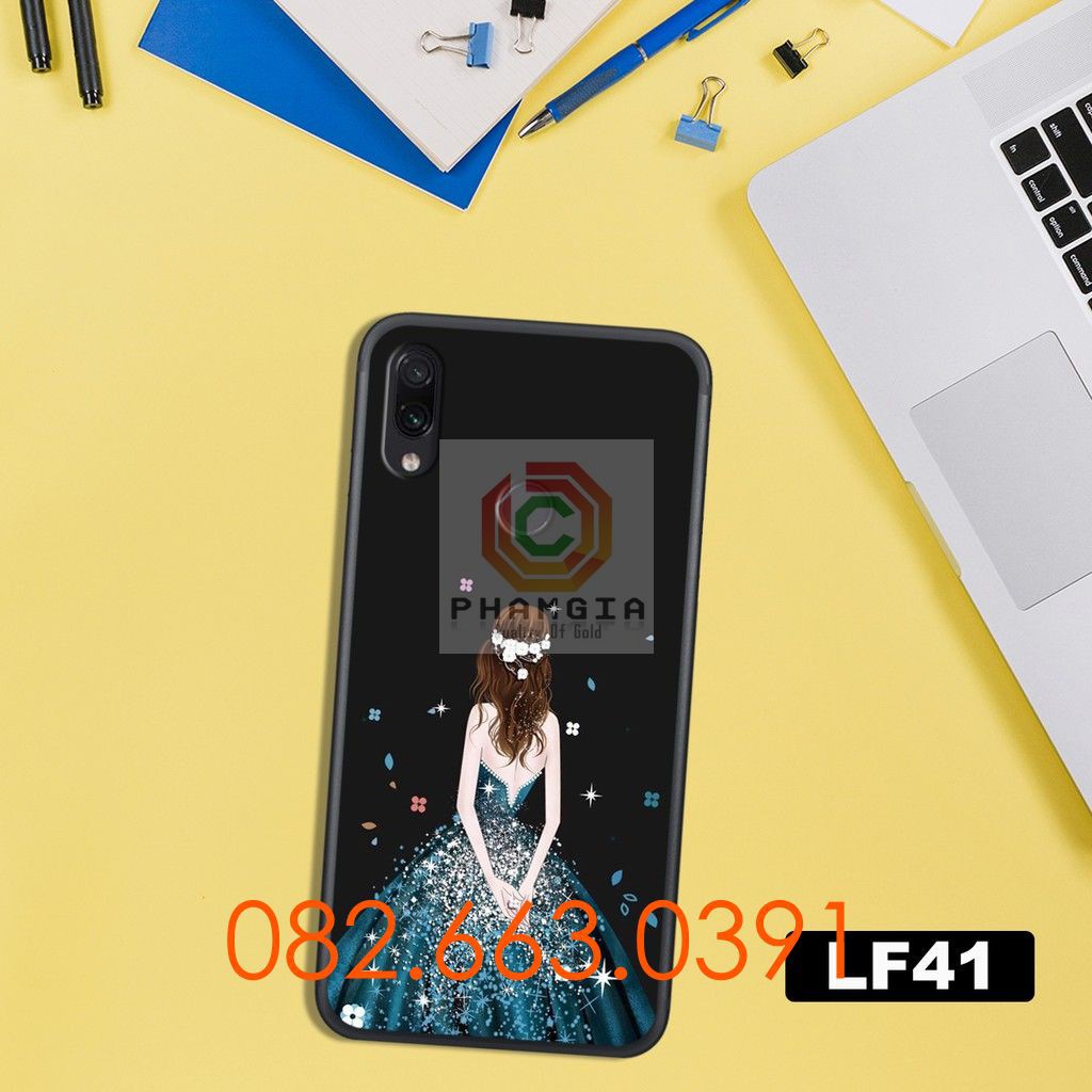Ốp lưng ép kinh Xiaomi redmi 7/ Redmi 7A in hình cô gái