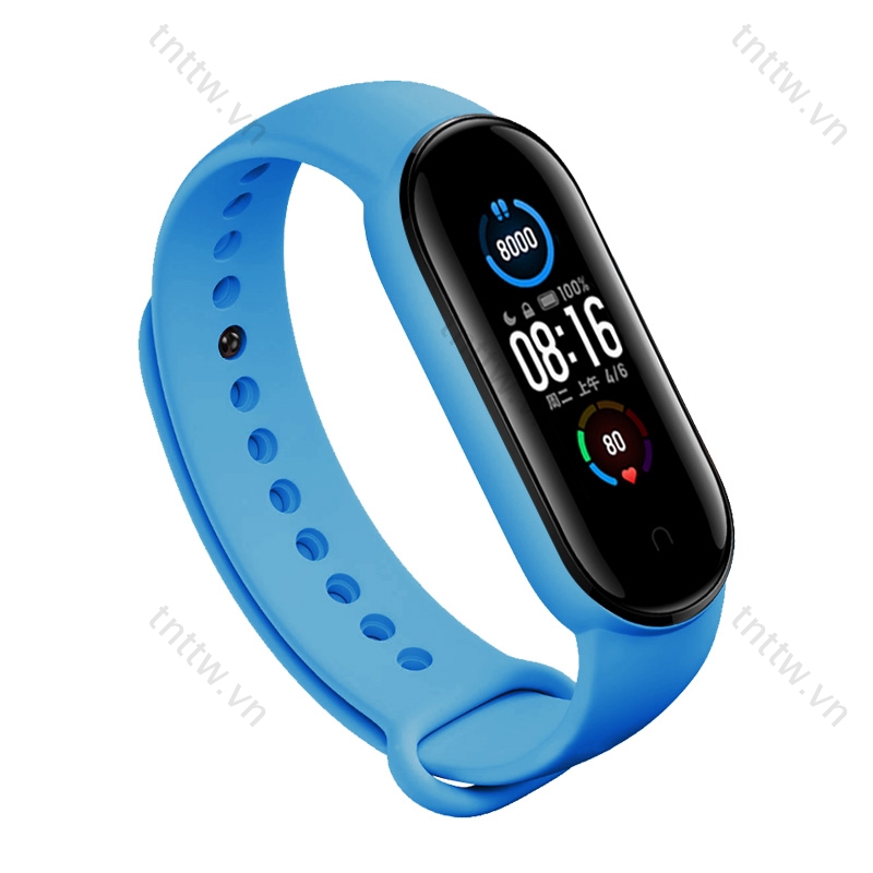 Dây đeo cao su Mi band 5, miband 6 chính hãng - dây đeo cao su thay thế mi band 6, miband 5 mi smart band 6 Dây Đeo Thay Thế Chất Liệu Silicon Màu Trơn Cho Xiaomi Mi Band 5  Band5 strap