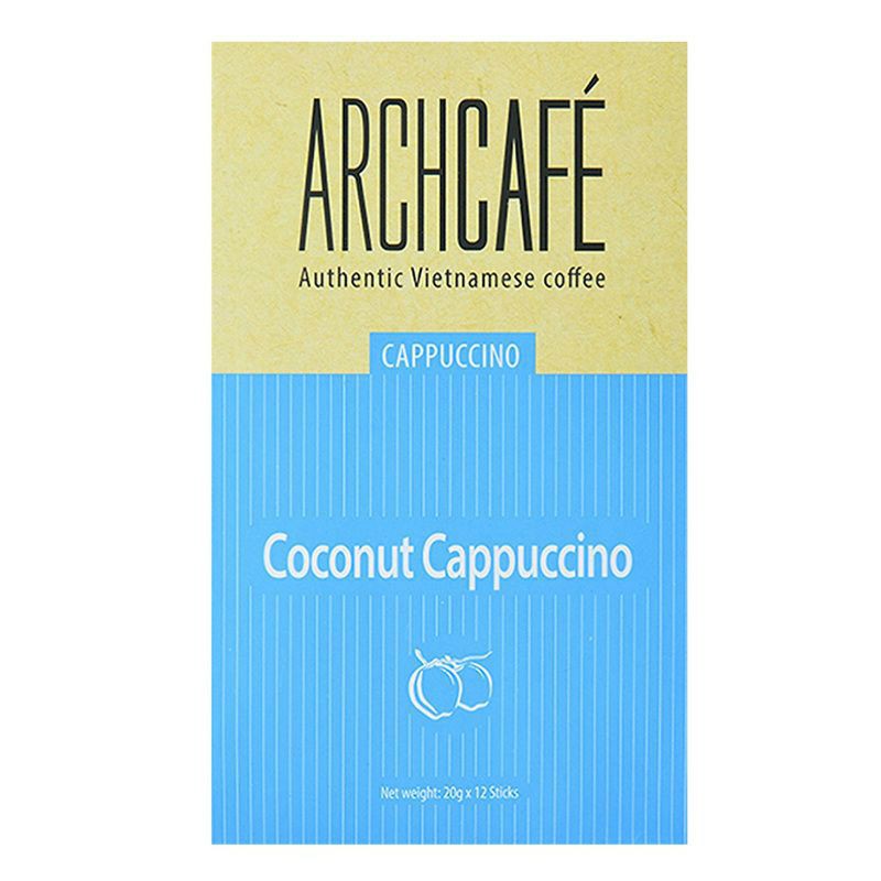 Cà Phê Capuchino Dừa Archcafe 20G ( Hộp 12 Gói )