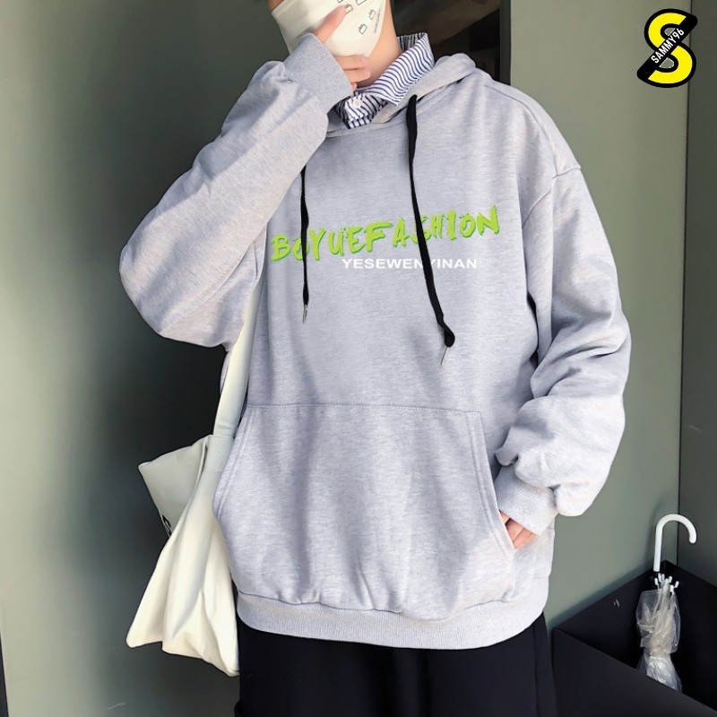 Áo hoodie nỉ bông nam nữ unisex cặp đôi local brand hàn quốc form rộng cute choàng chống nắng BOYUE FASHION