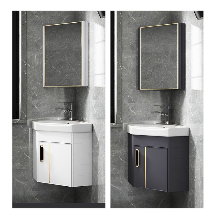 BỘ COMBO TỦ LAVABO GÓC + KỆ GƯƠNG