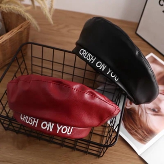 Nón Beret Vải Da Thời Trang Dành Cho Nữ
