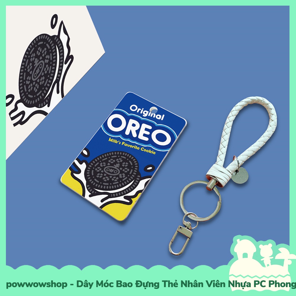 [Sẵn VN - Hỏa Tốc] Dây Móc Bao Đựng Thẻ Nhân Viên Nhựa PC Phong Cách Cake Bánh Ore