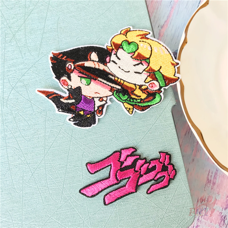 1 Sticker Ủi Thêu Hình Nhân Vật Hoạt Hình Jojo 's Bizarre Adventure Star