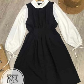 Bigsize  ĐẦM TIỂU THƯ XẾP LI D362