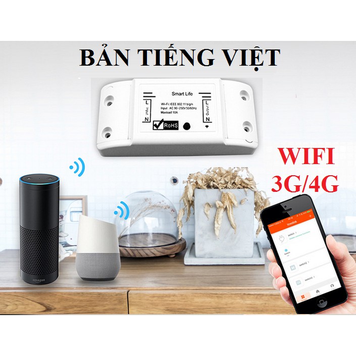 [VIDEO-BẢN TIẾNG VIỆT]Công tắc wifi-công tắc điều khiển từ xa hẹn giờ bật tắt qua mạng wifi 3G/4G ổ cắm hẹn giờ