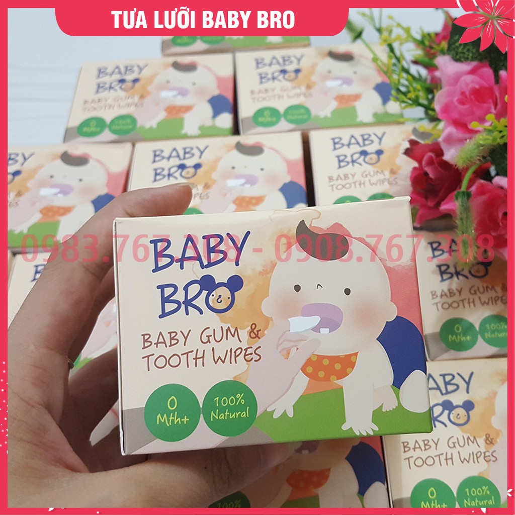 Tưa Lưỡi Cao Cấp Hàn Quốc Baby Bro Cho Bé Sơ Sinh (1 Hộp 25 Miếng) - 8809262393316