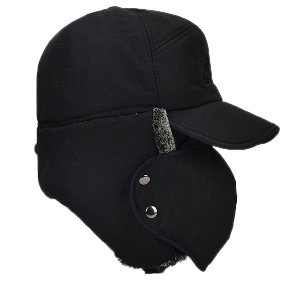 Mũ trùm đầu phối lông thú phong cách Bomber