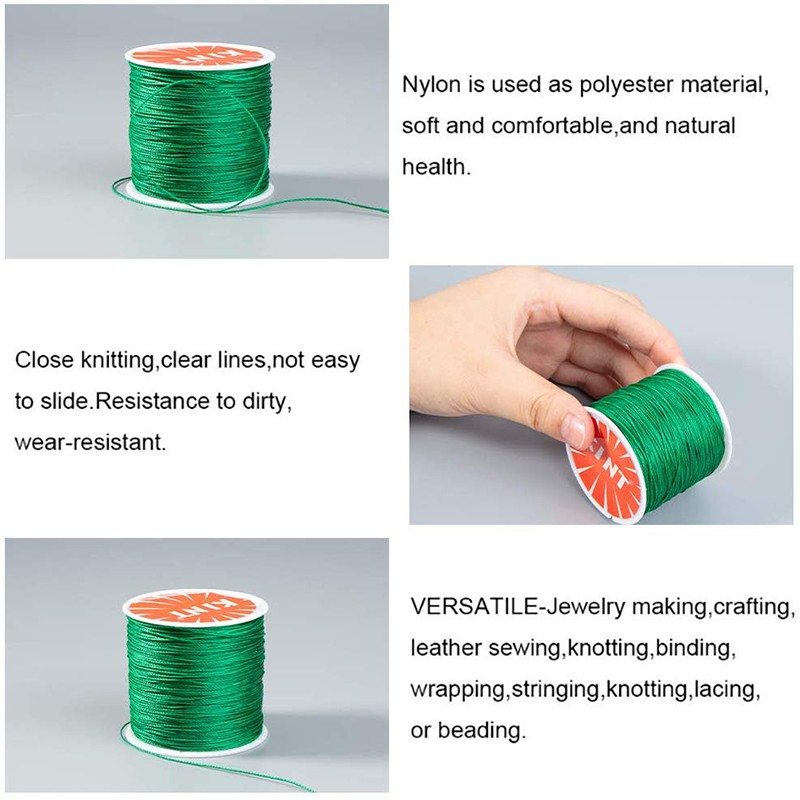 Cuộn Dây Sáp Tròn 0.5mm Dài 106m Dùng Để Làm Đồ Trang Sức Thủ Công Tiện Dụng