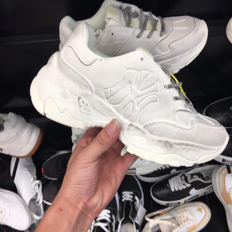 Giày thể thao sneaker trắng bẩn ny full size, full bill box hàng 1:1 | BigBuy360 - bigbuy360.vn