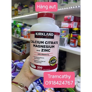 Kirkland Signature Calcium Citrate Magnesium and Zinc 500 viên chống loãng xưong, phát triển chiều cao