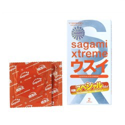 Bao cao su Sagami Superthin - bcs mỏng - kiểu truyền thống - hộp 10 chiếc