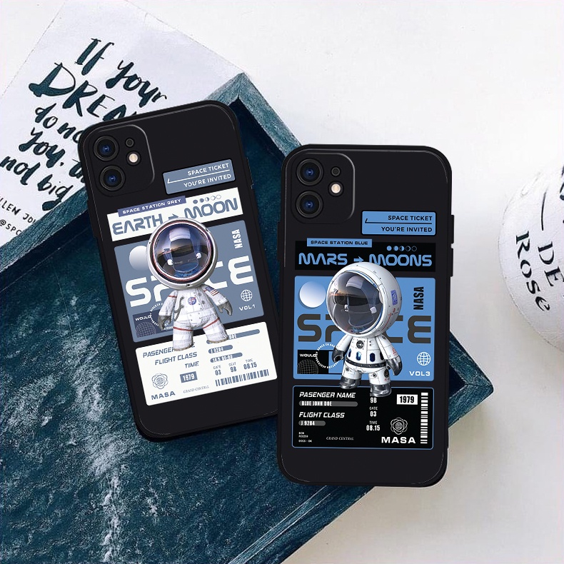 Vỏ ốp iPhone Astronaut Robot chống sốc cho iPhone 6/6pl/6s/6spl/7/7pl/8/8pl/x/xs/11/12/13/pro/max - Chinchincase