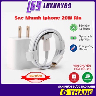 Sạc iphone | cáp sạc iphone | củ sạc nhanh 20w, dây sạc nhanh iphone cho ip 12,11,x,8,7,6 rin bóc máy, bh 6 tháng