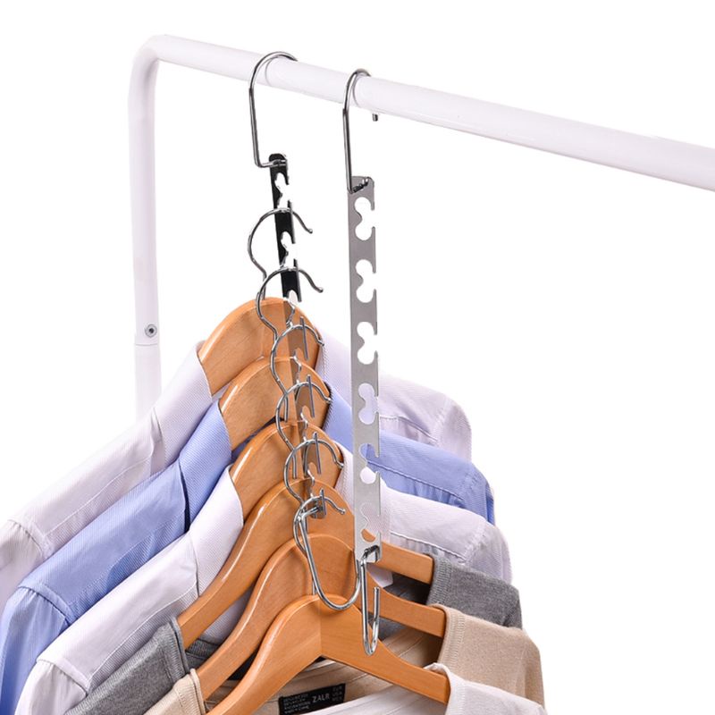 Móc Treo Quần Áo Bằng Kim Loại Chống Gió Tiết Kiệm Không Gian