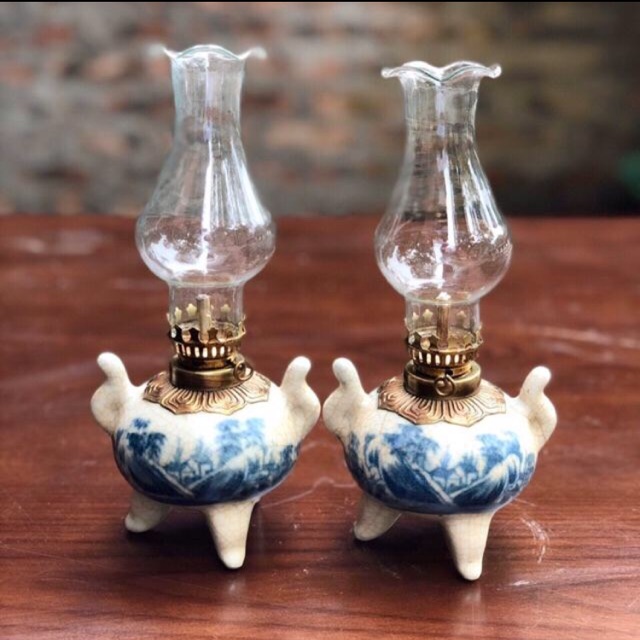 Đèn thờ dầu men rạn cao cấp Bát Tràng