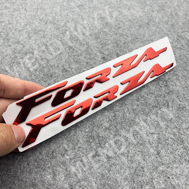 Miếng Dán LOGO 3D Bằng Nhựa Crom Mềm Trang Trí Xe Mô Tô HONDA Forza 150 250 300 350 750