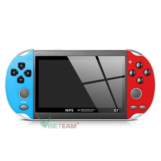 Máy chơi game cầm tay X7 màn hình 4.3 inch 8gb - 900 game , chơi game , xem phim , nghe nhạc , đọc sách -dc4551