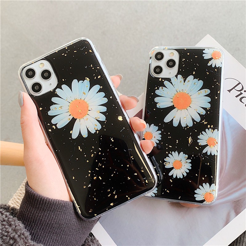 Ốp lưng Hoa cúc Daisy kim tuyến 6/6s/6plus/6splus/7/8/7plus/8plus/x/xs/xsmax/11/11promax S4-5