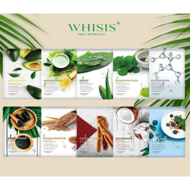 Combo 10 miếng Mặt nạ WHISIS Nature Origin Energy Sheet Mask