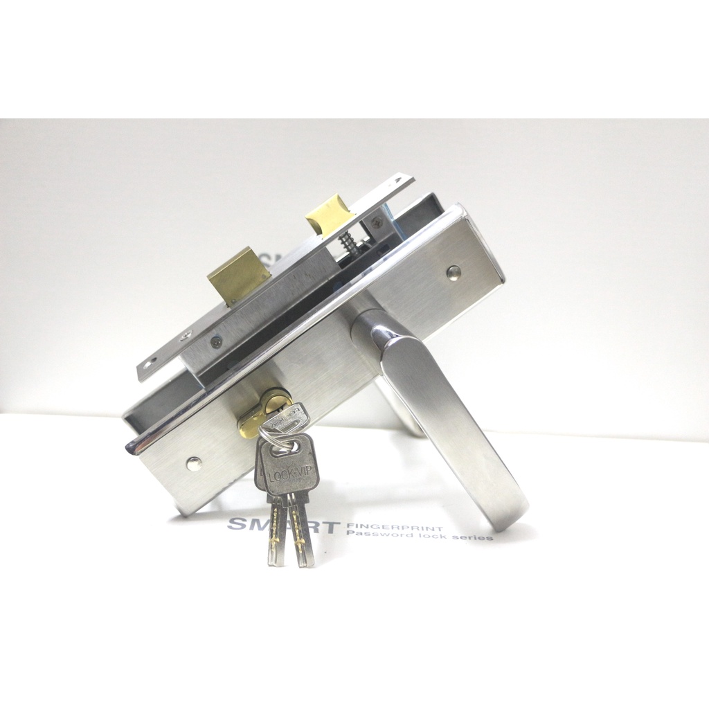Ổ khóa cửa gỗ tay gạt thông phòng inox 304 giá tốt 5801-05