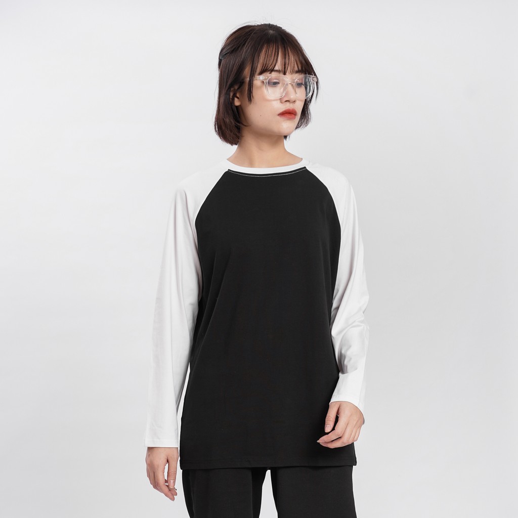 Áo thun dài tay RAGLAN Unisex N7 Basic Tee phông trơn thu đông nam nữ oversize form rộng sweater ulzzang Hàn Quốc