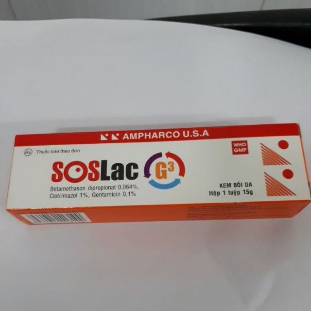 KEM BÔI DA SOSLAC G3 15G