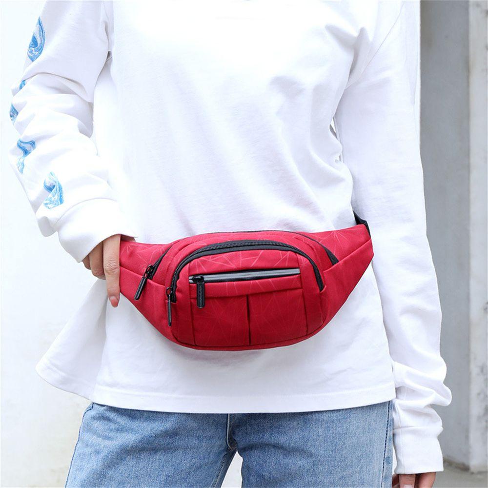 LANSEL Túi Đeo Hông Vải Canvas Hình Quả Chuối Phong Cách Hip Hop Cỡ Lớn Thời Trang Cho Nam Và Nữ