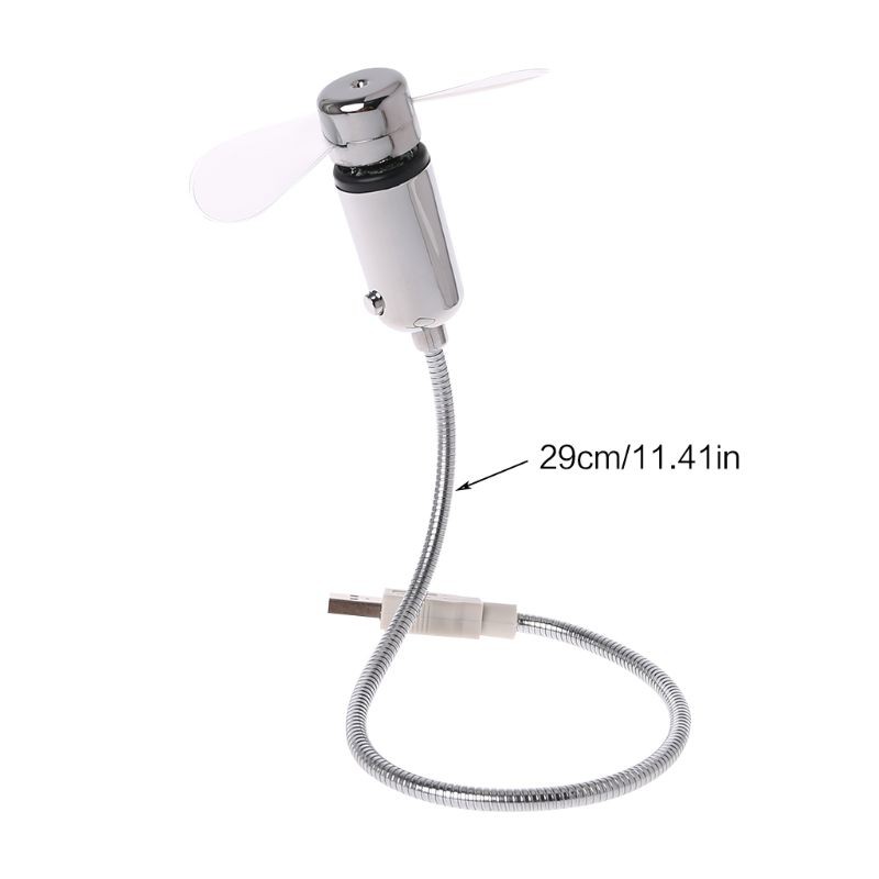 Quạt USB Đồng Hồ LED với màn hình hiển thị giờ hình cổ ngỗng