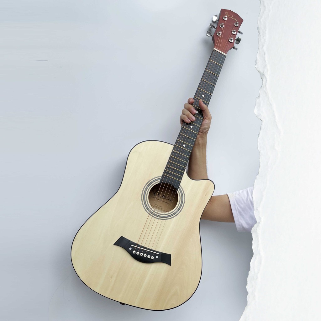 Đàn Guitar dáng khuyết Woim Màu Hồng GU13 Woim