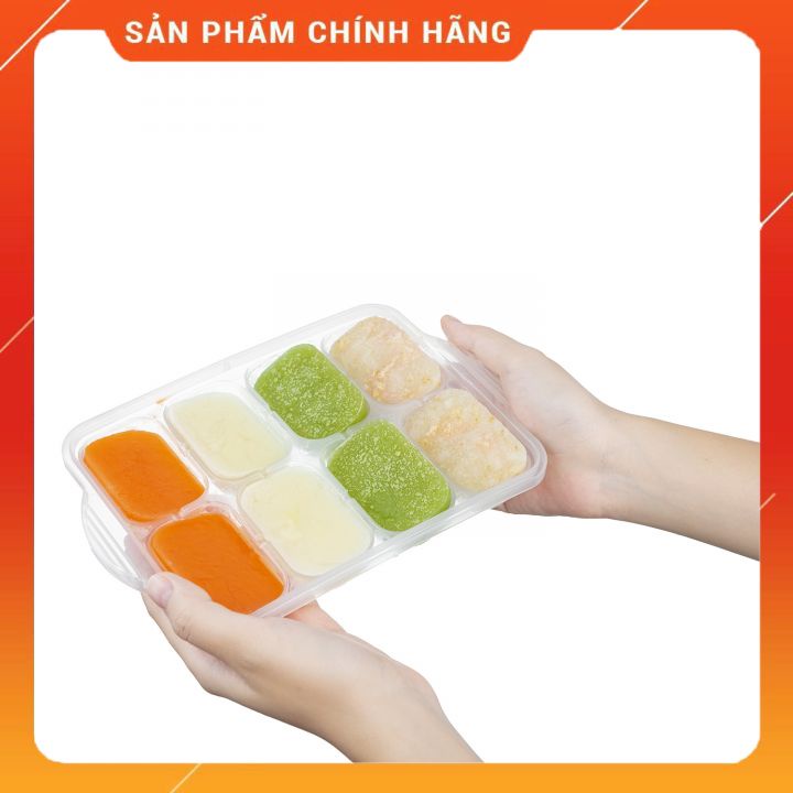 Khay Trữ Đông Đồ Ăn Dặm Cho Bé Amori, Khay Bảo Quản Đồ Ăn Dặm Inochi Nhiều Ngăn Tiện Lợi An Toàn Cho Bé