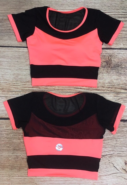 ÁO CROPTOP LƯỚI TAY NHIỀU MÀU ( Có mút )