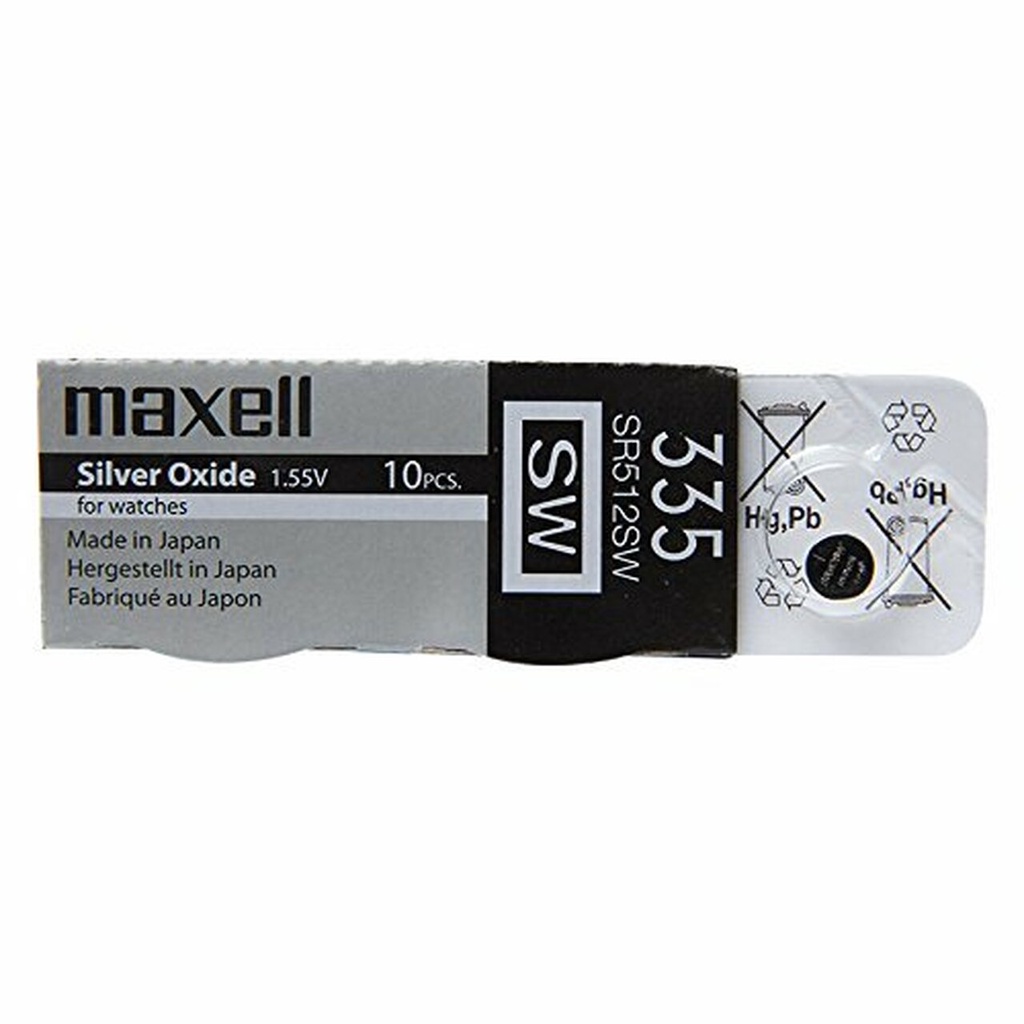 Pin Maxell 335 SR512SW dành cho đồng hồ, thiết bị điện tử dùng pin 335/ SR512SW