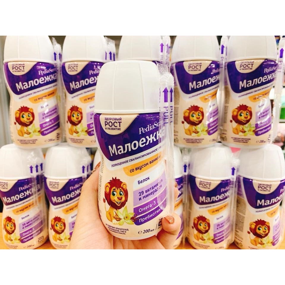 Sữa Pediasure nước vị vani 200ml Nga cho bé từ 1-10 tuổi - Riobaby