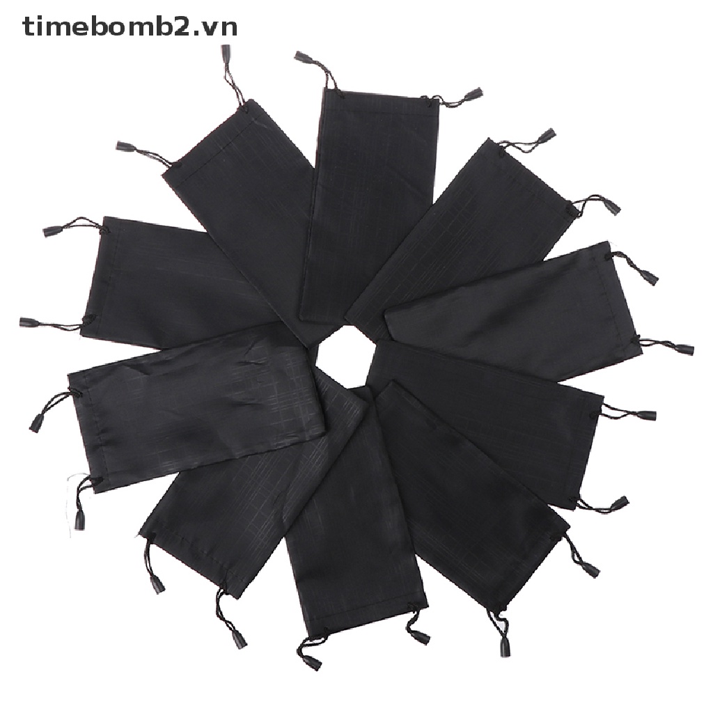 Set 10 Túi Vải Mềm Đựng Mắt Kính Tiện Dụng