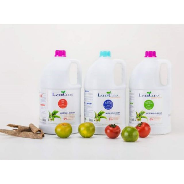 Nước rửa chén bát hữu cơ layer clean
