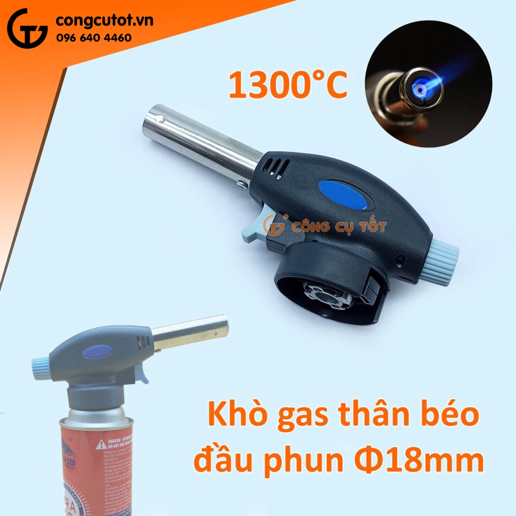 Khò ga thân béo đầu phun Φ19mm có chế độ sấy, nướng