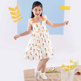 Váy cho bé gái xinh đẹp, cao cấp Econice V013, Size trẻ em 5-10 tuổi mặc mùa hè