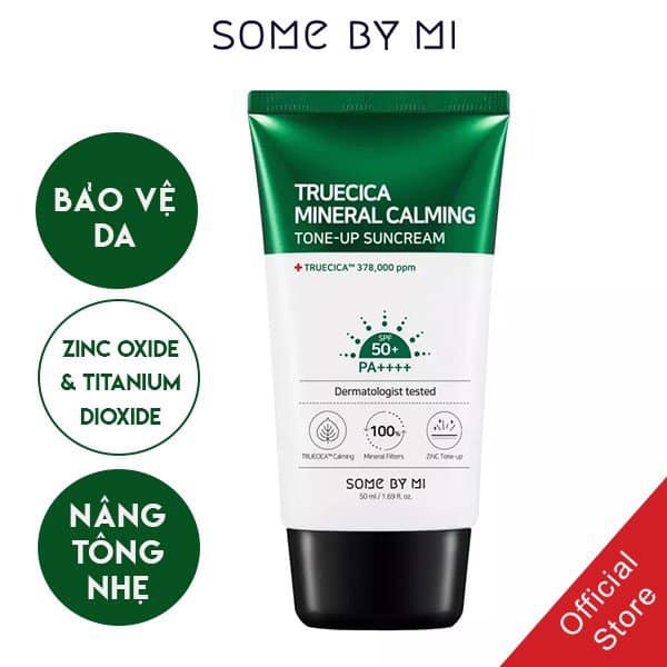 [NEW 2021] Kem Chống Nắng Some By Mi Truecica Mineral Calming Tone-up Suncream 50ml