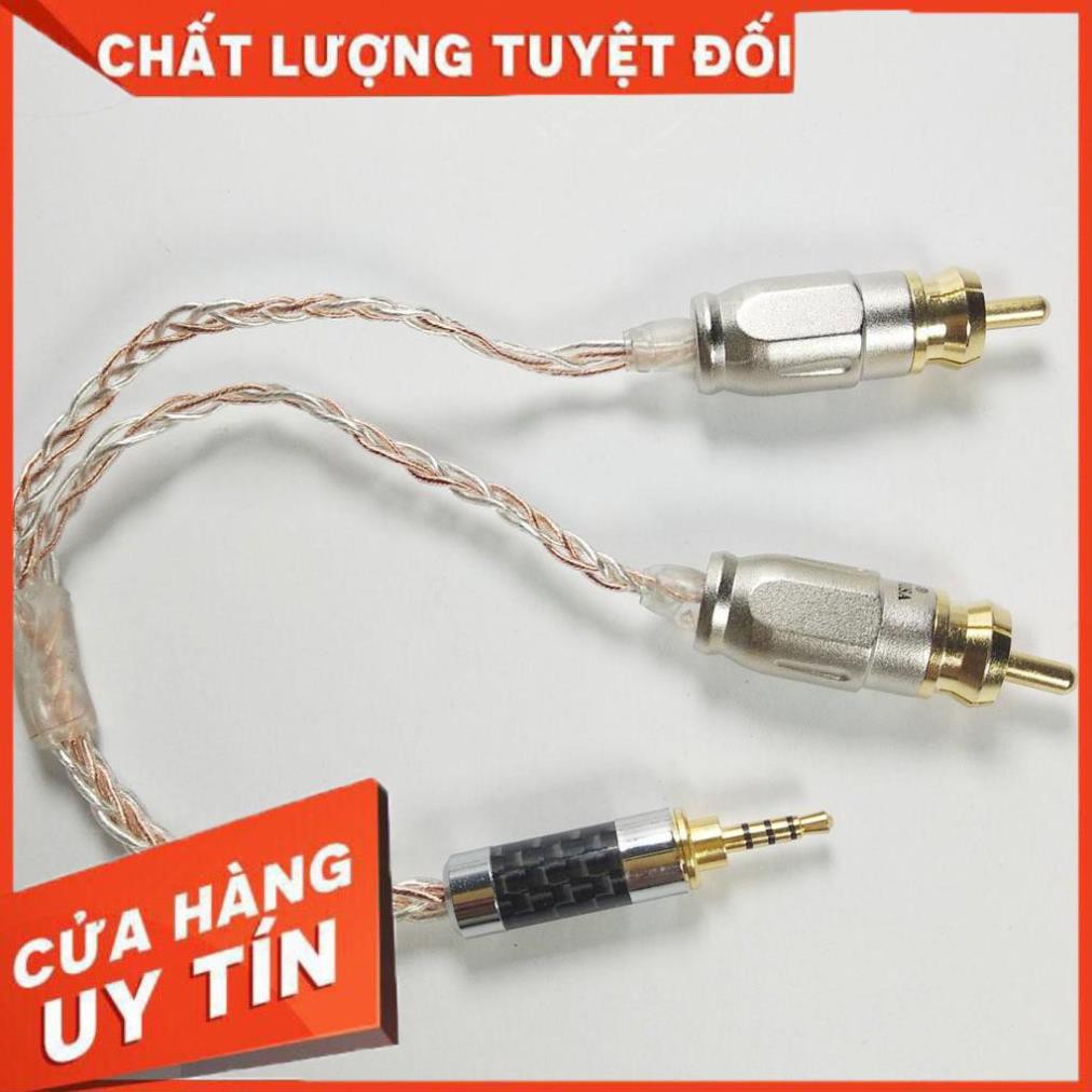 Jack 2.5 ra 2 đầu AV (Bông sen)   màu ngẫu nhiên