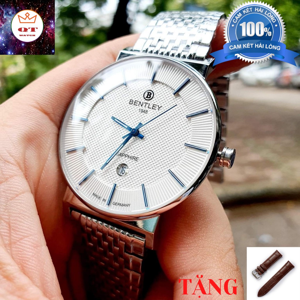 Đồng Hồ Nam Chính Hãng BENTLEY BL1855-10 Tặng Kèm Dây Da Cao Cấp